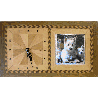 clock with picture frame